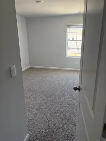 a bathroom with a window