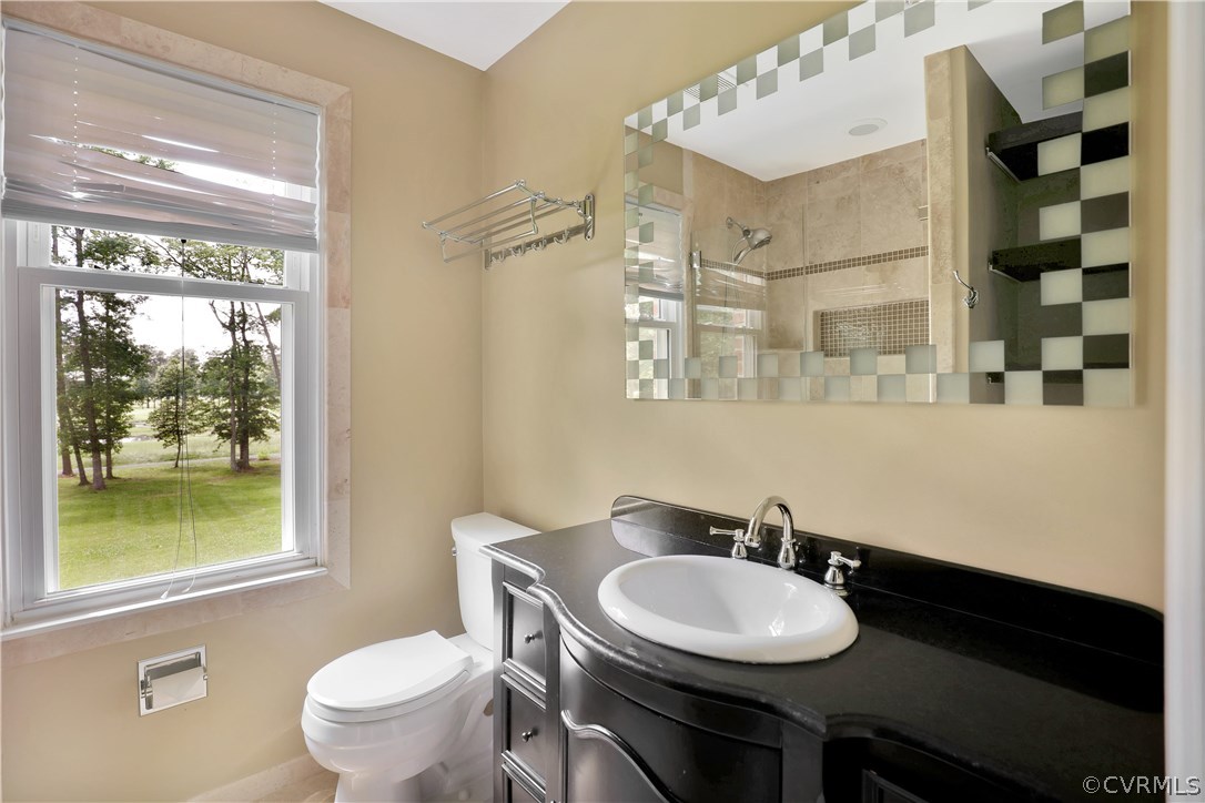2620 Radstock Road Midlothian, VA 23113 - Photo 18 of 25 a bathroom with a sink a toilet and a mirror