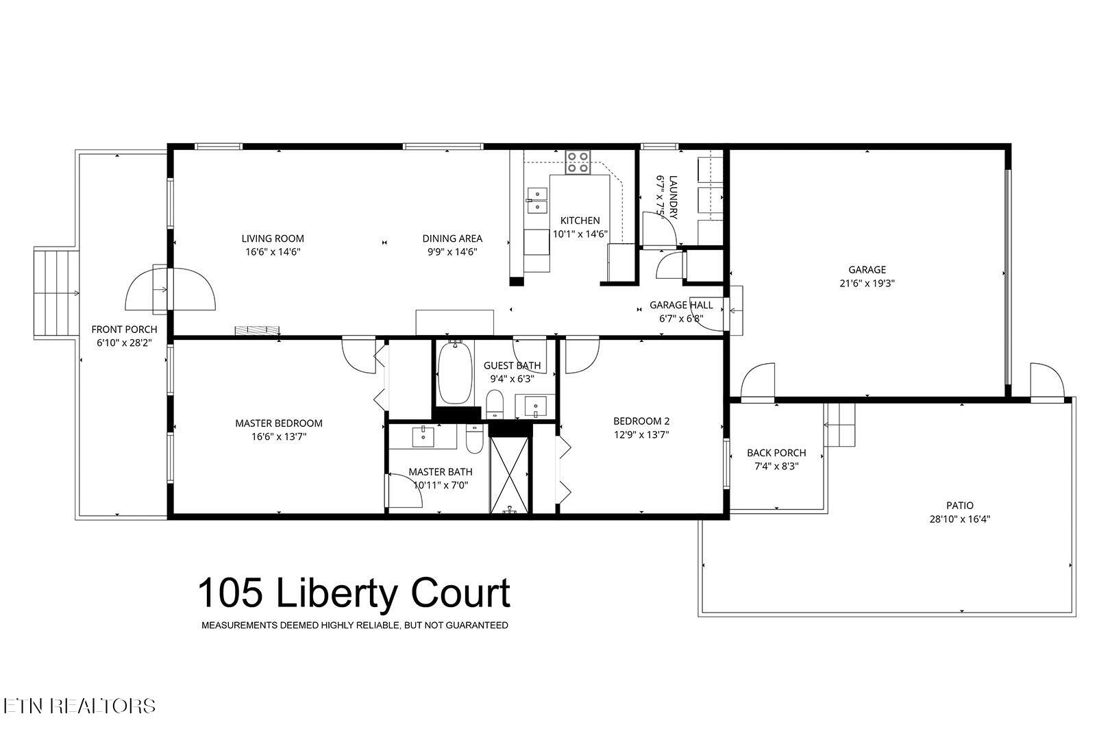 107 Liberty Court Oak Ridge, TN 37830 - Photo 32 of 32 32_LibertyCourt_105_FloorPlan