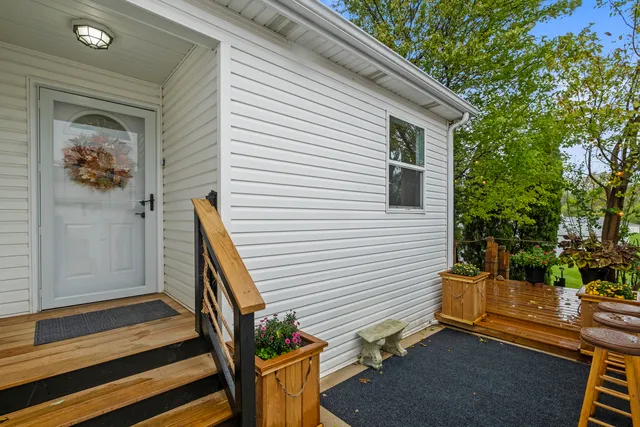 a view of outdoor space and deck