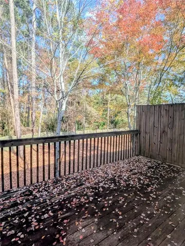 a view of a black gate