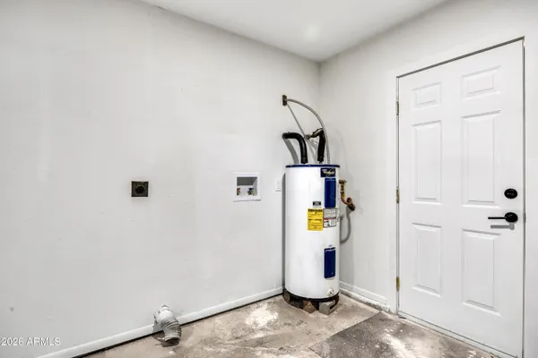 a view of water heater room