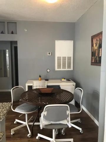 a table with chairs and a table
