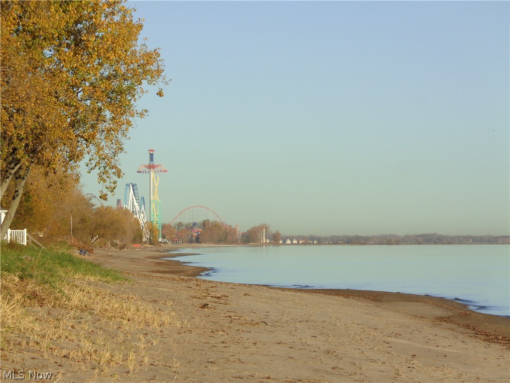 1703 Cedar Point Road Sandusky, OH 44870 - Photo 3 of 17 Views of Cedar Point from the sandy beach in front of this property.