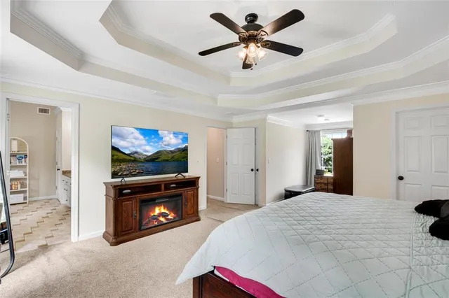 a room with furniture and a window