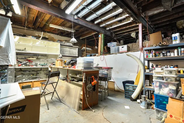 a room with gym equipment