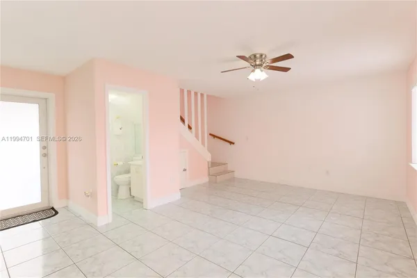 a view of a bathroom with a toilet