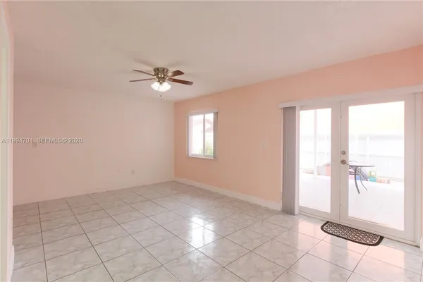 a view of an empty room