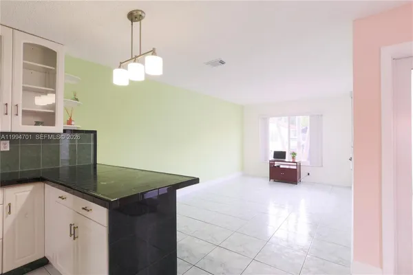 a hallway with window