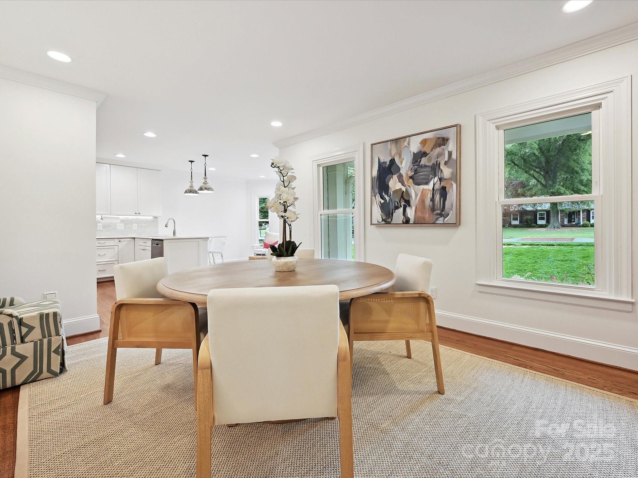3610 Mill Pond Road Charlotte, NC 28226 - Photo 5 of 35 a view of a dining room with furniture window and outside view