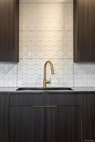 a close view of a sink