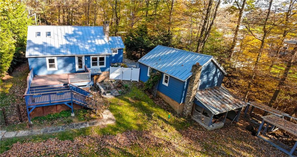 79 Willadell Road Transfer, PA 16154 - Photo 5 of 25 an aerial view of a house with a yard and sitting area