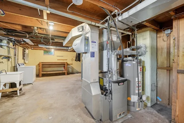 a view of storage and utility room with racks