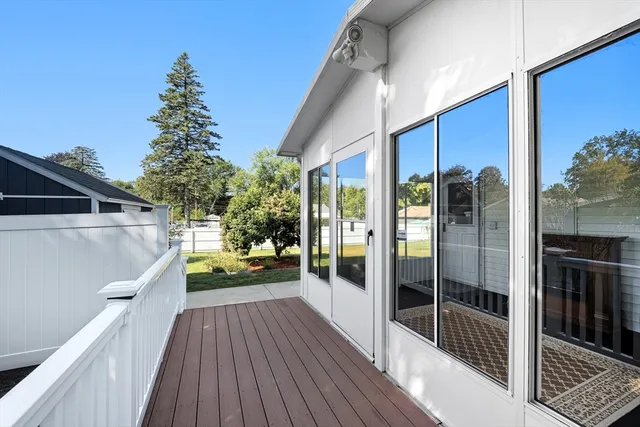 a view of balcony with couch