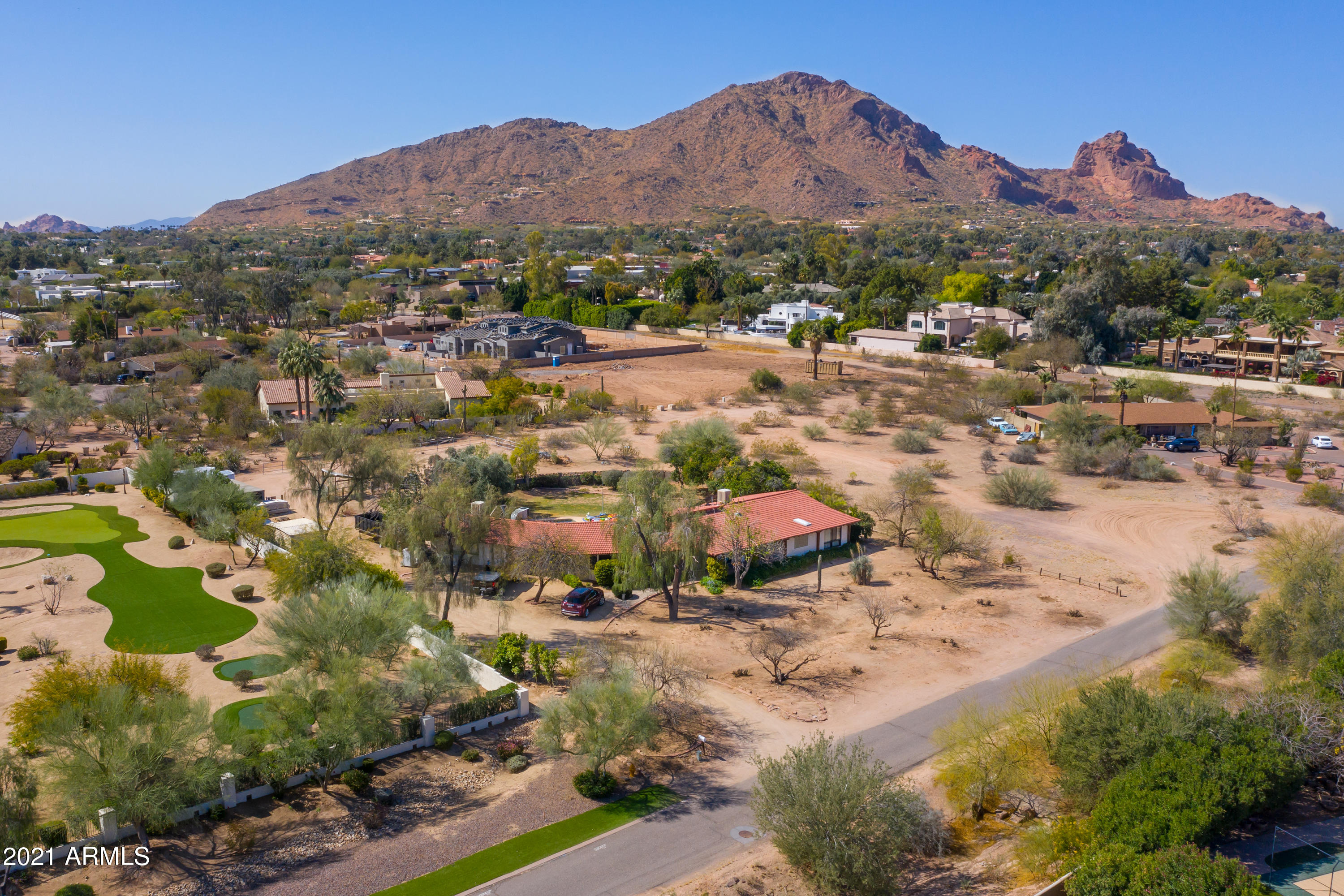 6619 East Ocotillo Road Paradise Valley, AZ 85253 - Photo 1 of 12 Front Elevation with Camelback!