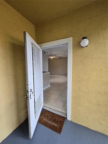 a view of front door