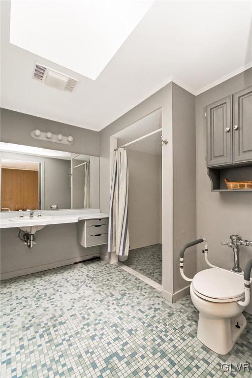 7116 Linden Road Lower Macungie Township, PA 18062 - Photo 24 of 41 a bathroom with a toilet sink and mirror