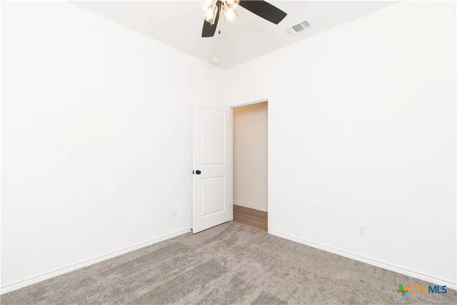 a view of an empty room