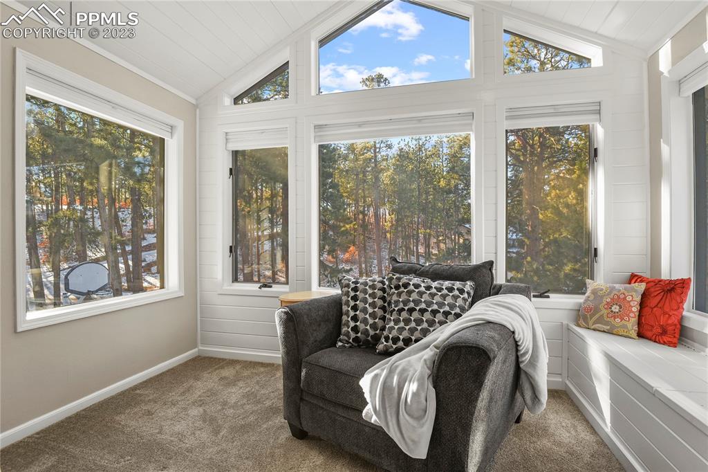 450 Jack Boot Road Monument, CO 80132 - Photo 22 of 45 a bedroom with furniture and a large window