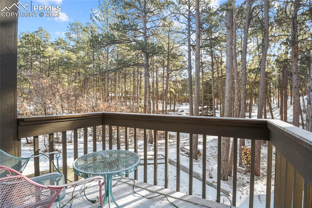 450 Jack Boot Road Monument, CO 80132 - Photo 40 of 45 a view of a balcony with wooden floor