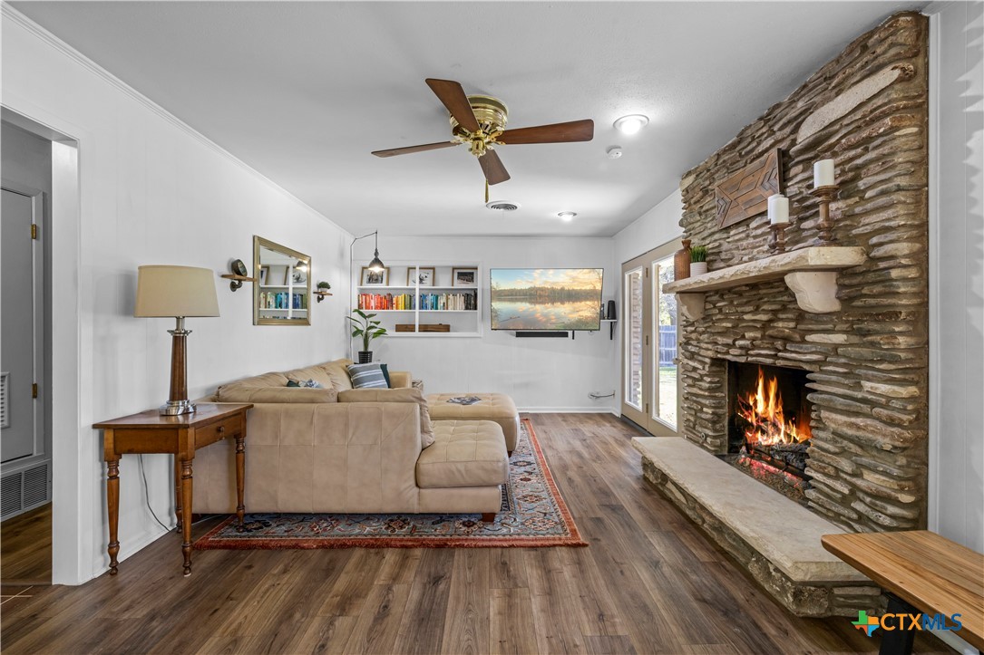 2601 Linwood Road Temple, TX 76502 - Photo 11 of 41 a living room with furniture and a fireplace