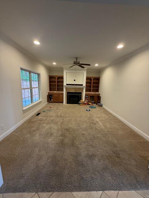 111 Will Ridge Drive Ringgold, GA 30736 - Photo 6 of 26 Gas fireplace with built-in bookcases