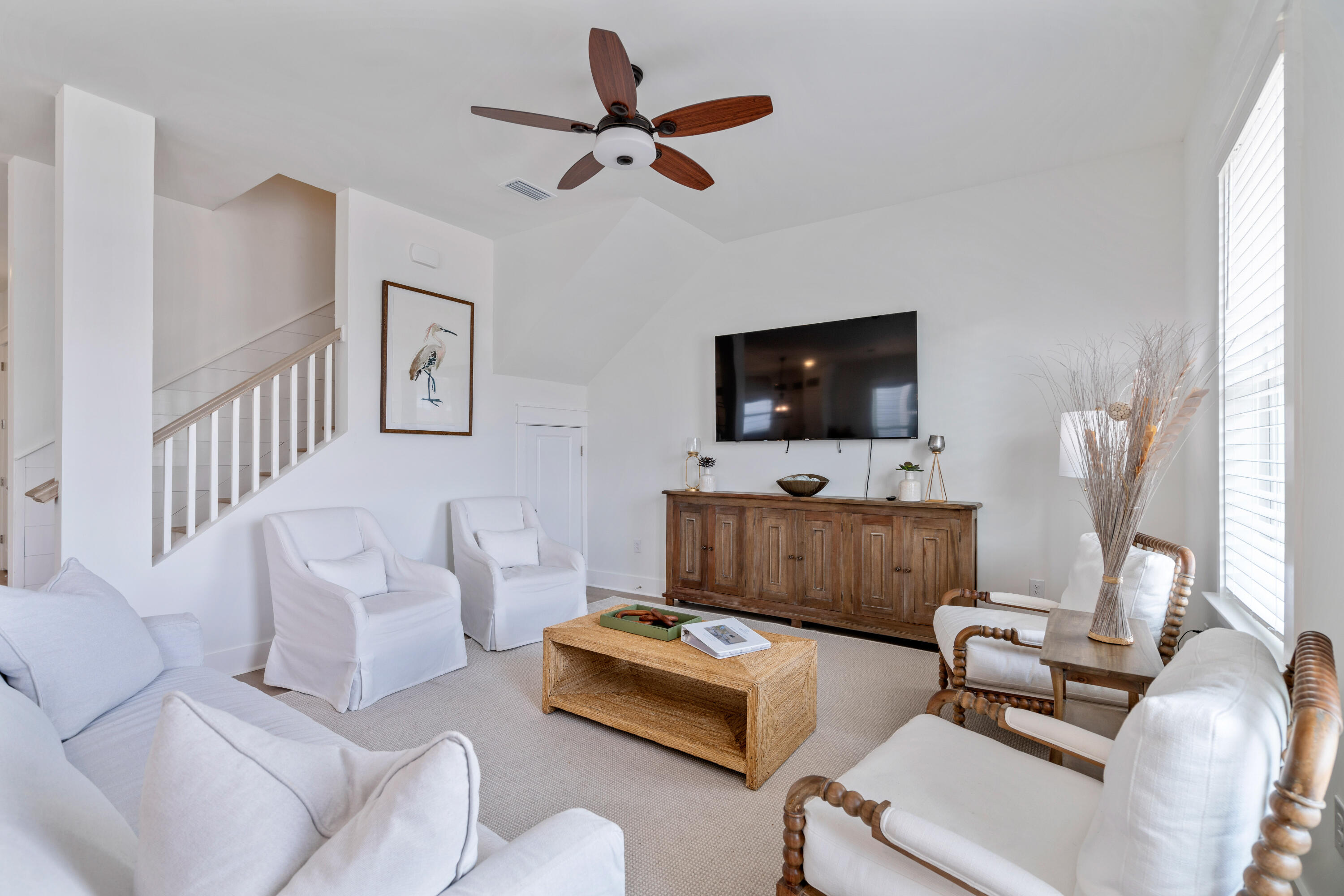49 Conscience Way Santa Rosa Beach, FL 32459 - Photo 15 of 50 a living room with furniture and a flat screen tv