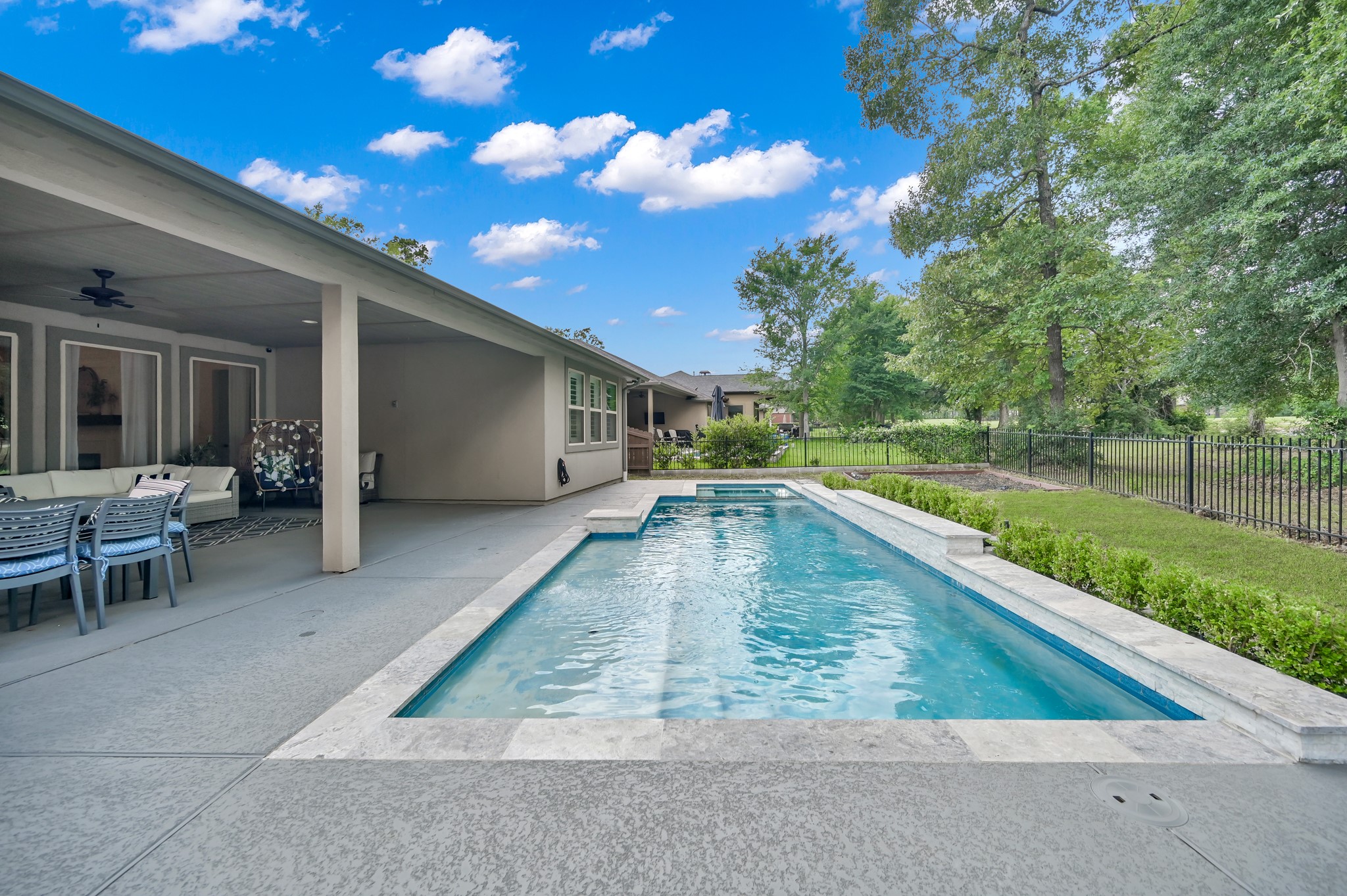 Beautiful custom pool & spa with golf course views!
