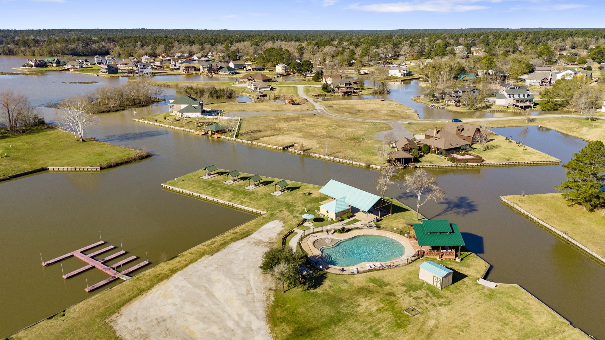 5 Island Point Huntsville, TX 77340 - Photo 12 of 15 Marina pool, marina, and tables...