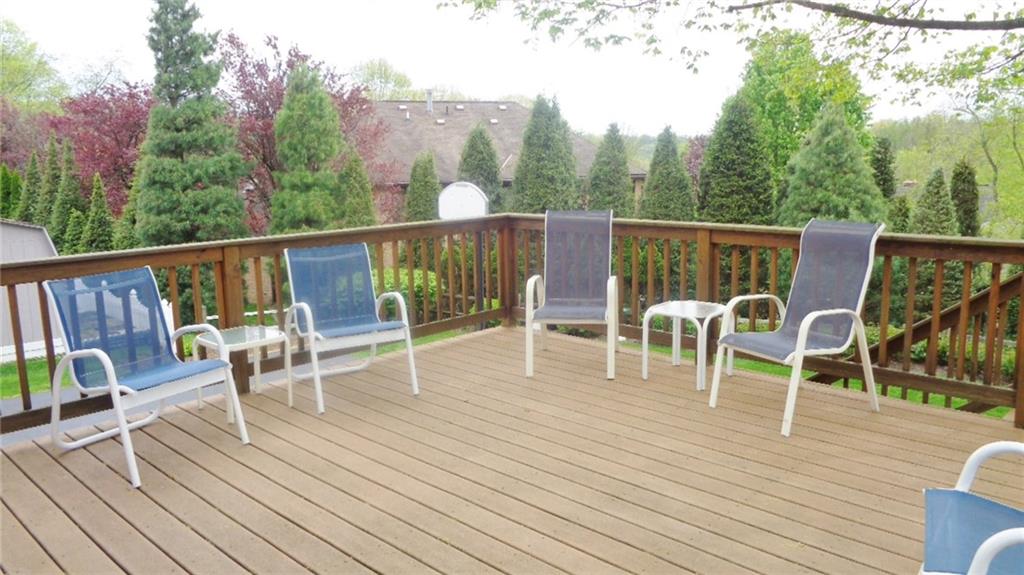 5075 West Harbison Road Pittsburgh, PA 15276 - Photo 8 of 21 REAR DECK, WITH TREX FLOORING. STEPS LEADING TO BACK YARD.