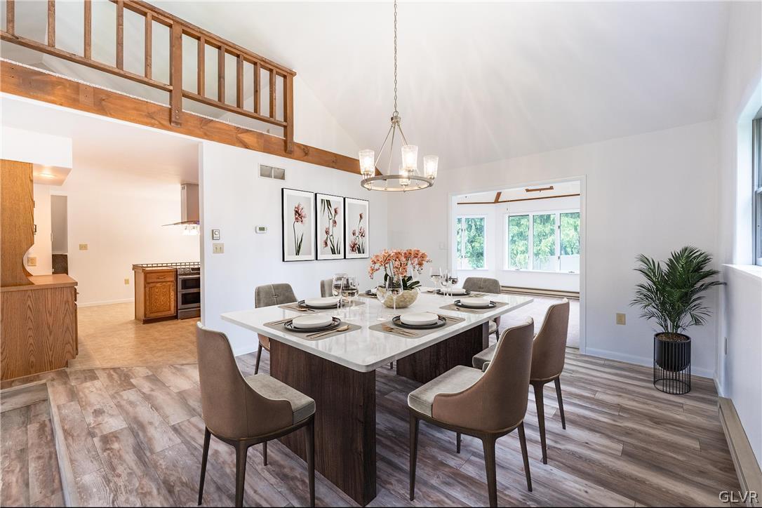 1011 Oldstone Road Allentown, PA 18103 - Photo 13 of 46 Virtually Staged Dining Room looking into Sunroom