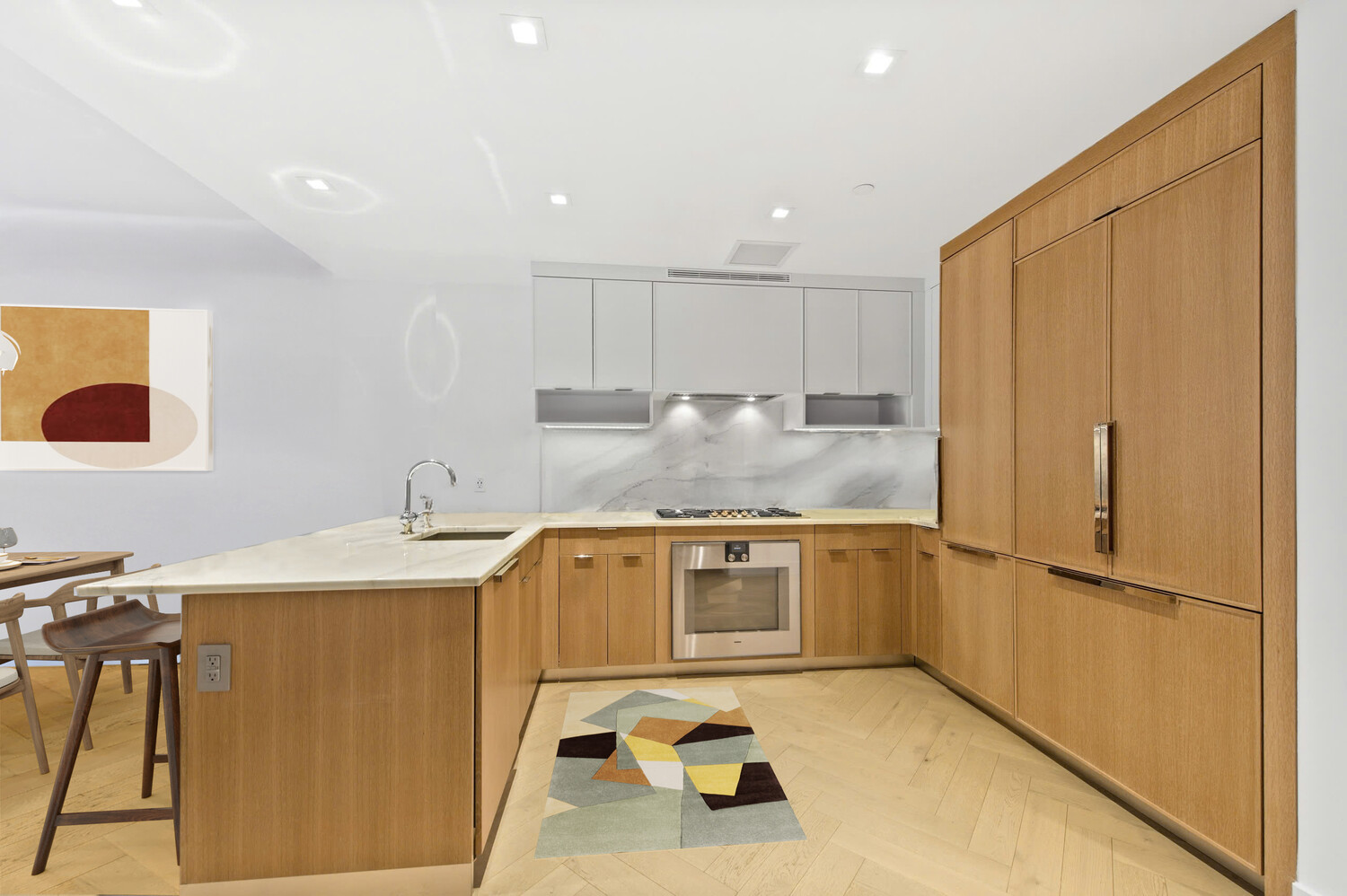 78 Amity Street, Unit 4A Brooklyn, NY 11201 - Photo 4 of 8 a kitchen with stainless steel appliances granite countertop a sink stove and refrigerator