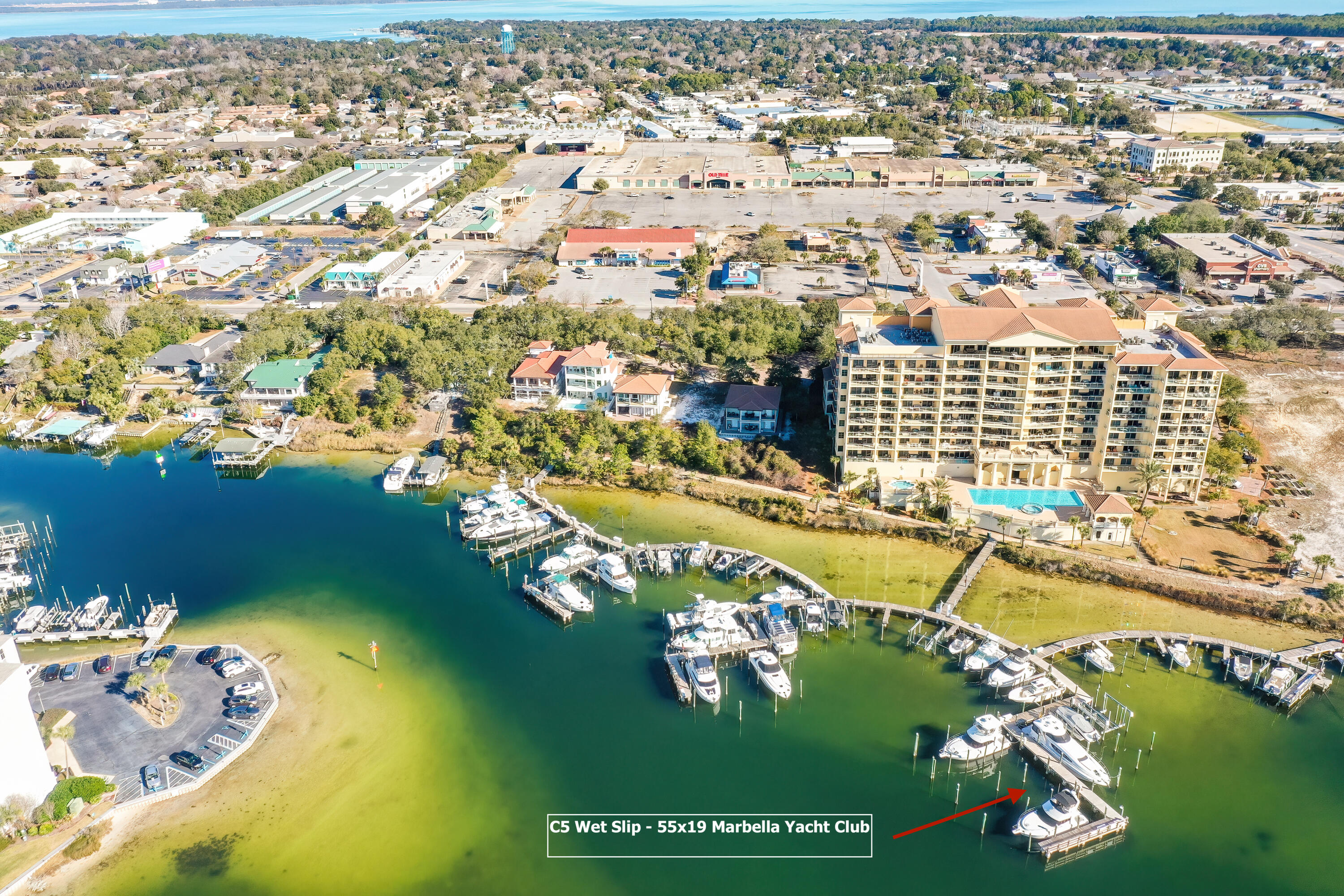 770 Harbor Boulevard, Unit C5 Destin, FL 32541 - Photo 1 of 1 an aerial view of residential houses with outdoor space