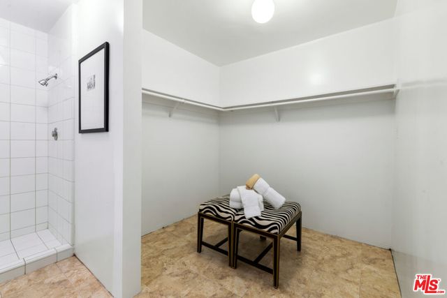 a view of a room with table and chair