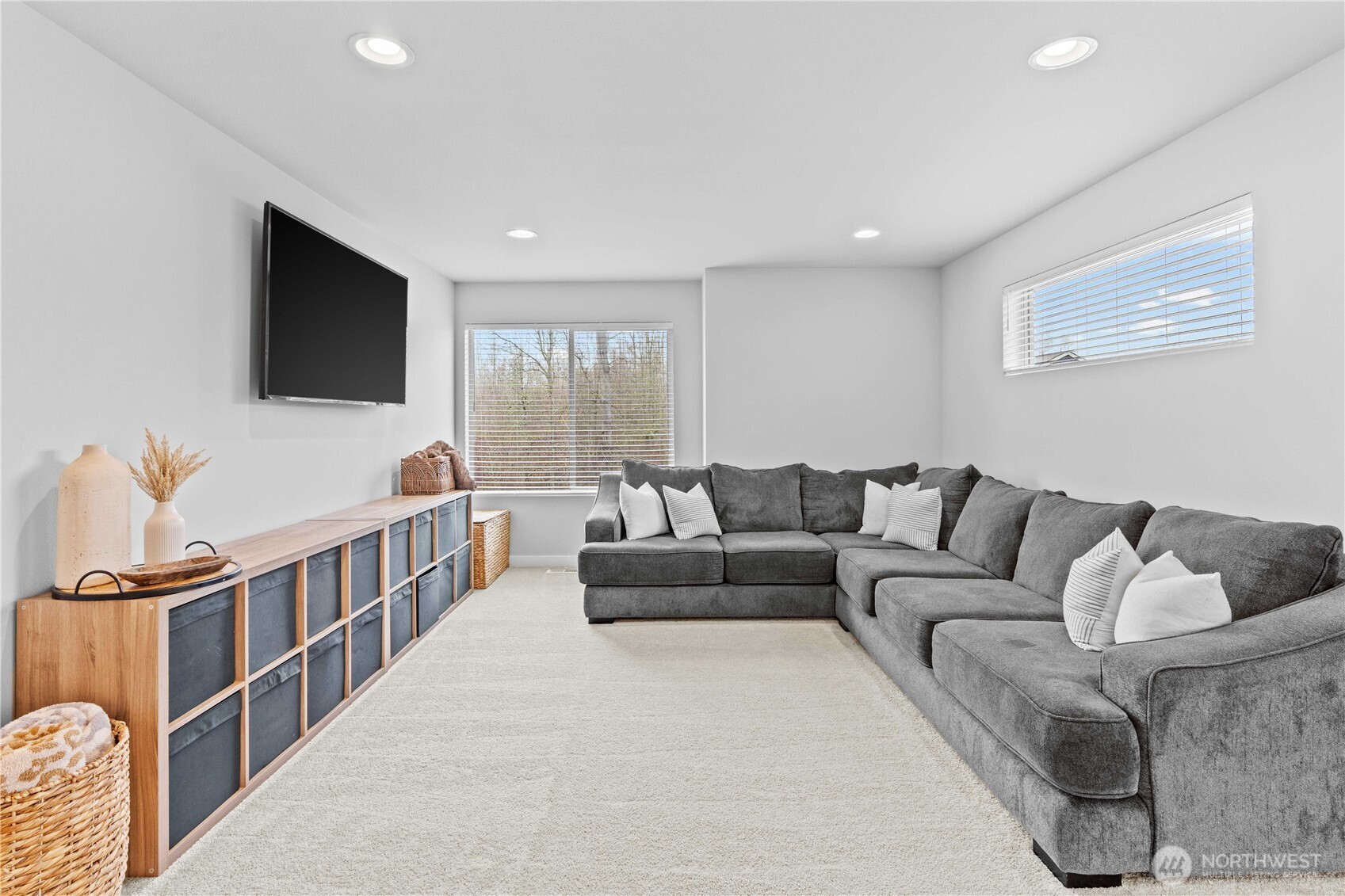 342 South Spruce Street Buckley, WA 98321 - Photo 16 of 34 a living room with furniture and a flat screen tv