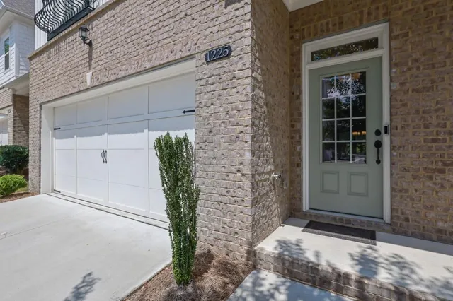 a view of a door of a house