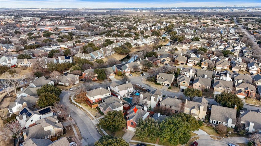 9447 Abbey Road Irving, TX 75063 - Photo 37 of 40 an aerial view of a city with lots of residential buildings