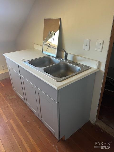 11727 Elk Mountain Road Upper Lake, CA 95485 - Photo 19 of 60 a kitchen with a sink and a refrigerator