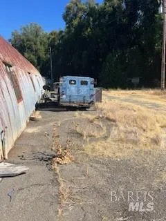 a view of a lake with a big yard