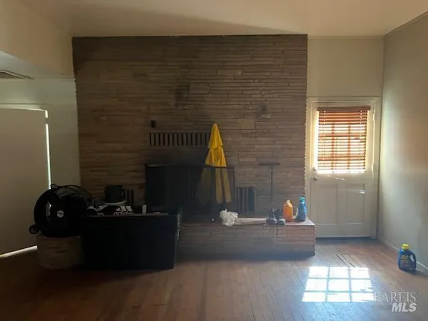 a backyard of a house