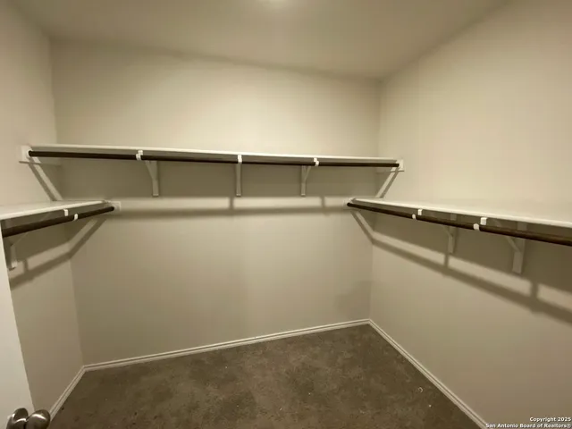 a close view of closet