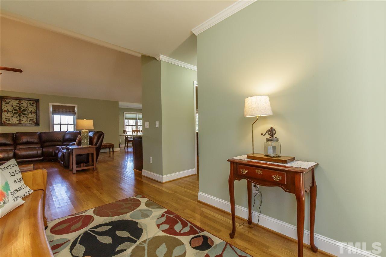 GLEAMING hardwoods and crisp white moldings