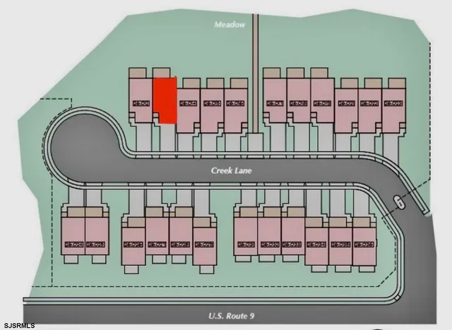 a view of multiple houses