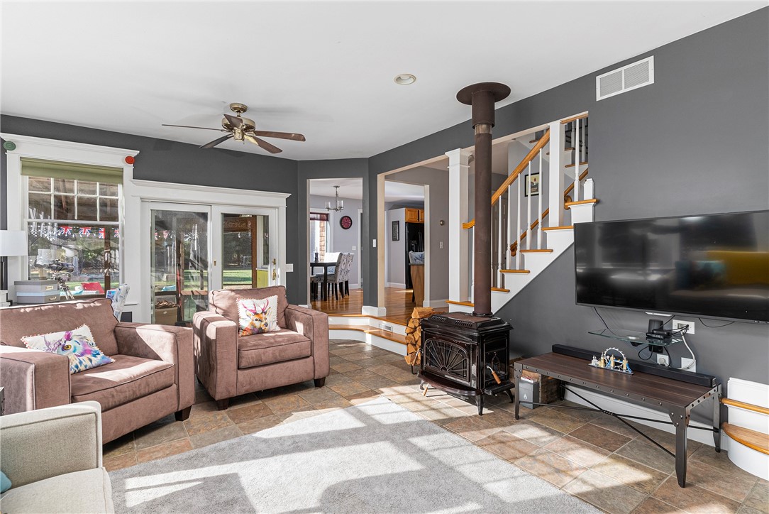 761 North Main Road Jamestown, RI 02835 - Photo 5 of 39 Living/family Room with Wood Stove