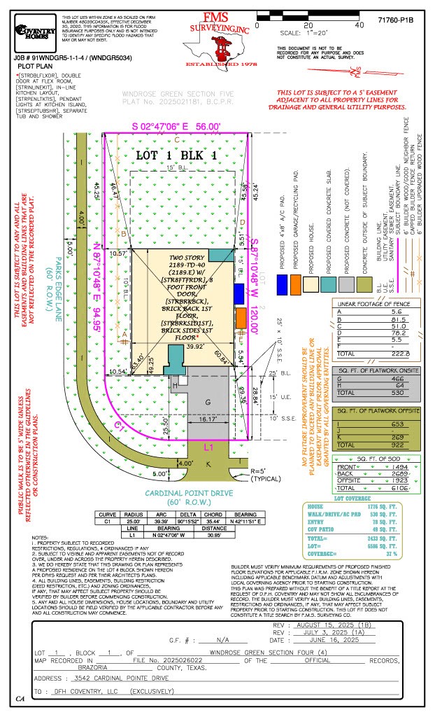 3542 Cardinal Pointe Drive Angleton, TX 77515 - Photo 5 of 11 a picture of a floor plan
