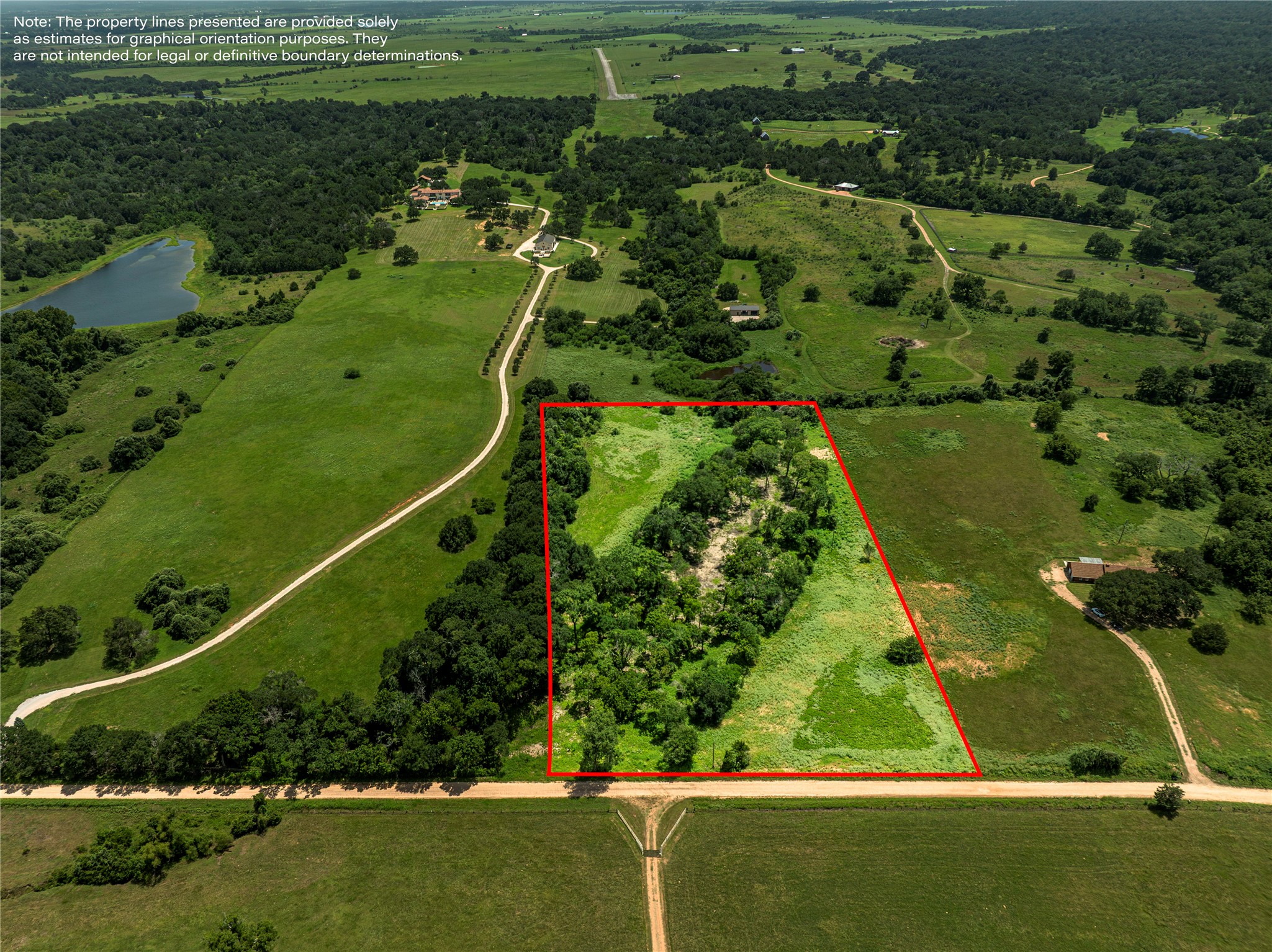 Tbd Lynn Road Bellville, TX 77418 - Photo 17 of 21 an aerial view of a golf course with a lake view