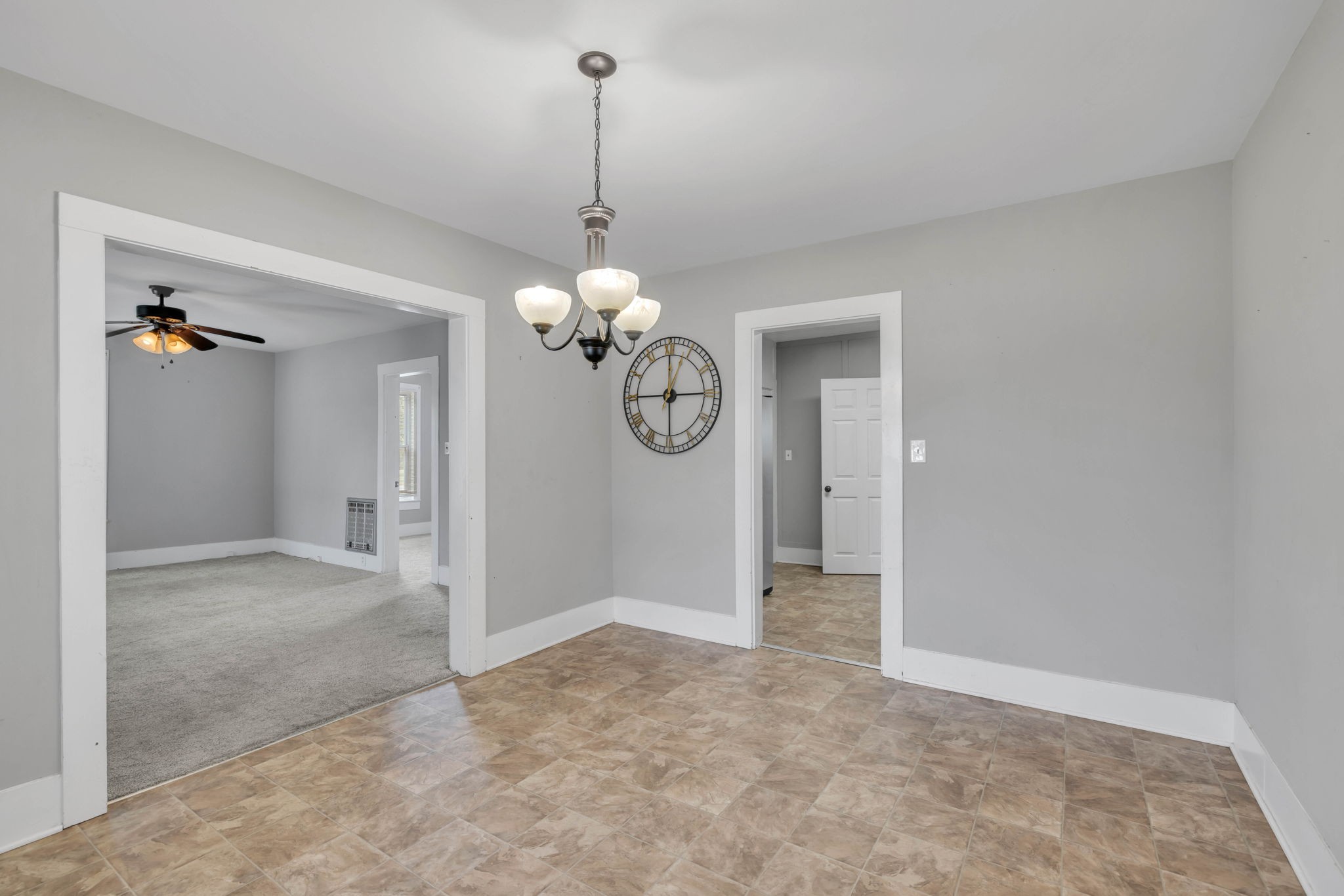 301 Maple Street Chapel Hill, TN 37034 - Photo 16 of 38 a view of an empty room and a chandelier fan