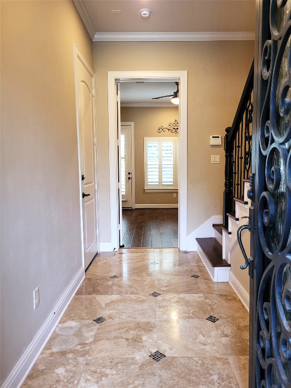 1508 Fowler Street Houston, TX 77007 - Photo 8 of 50 a polished travertine foyer