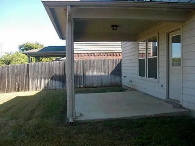 a backyard of a house