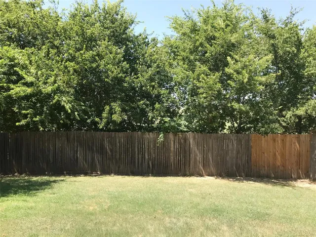 a backyard of a house